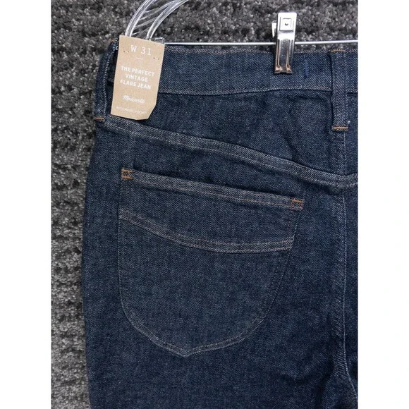 Madewell Jeans Womens 33x32 (Tag 31) The Perfect Vintage Flare Stretch Denim NEW - Picture 14 of 16